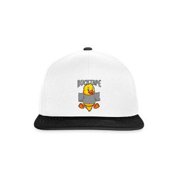 Duck Tape | Ducklings with Duct Tape - Snapback Cap - white/black - Front