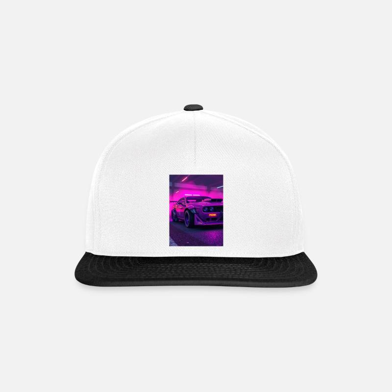 Dérive de phonk - Casquette snapback - blanc/noir
