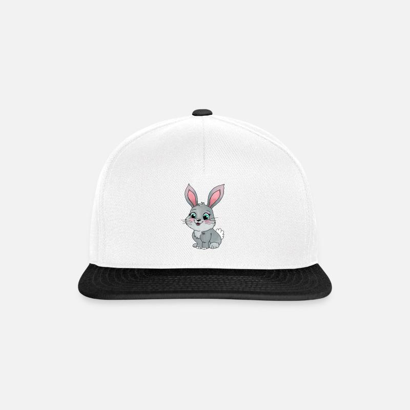 Little Rabbit - Snapback Cap - white/black