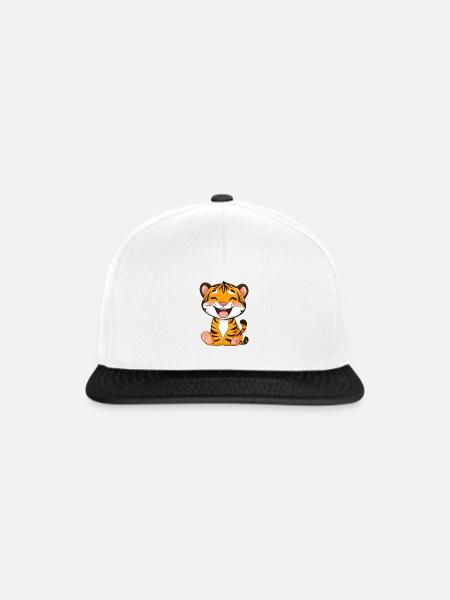 Süßer Tiger - Snapback Cap - Weiß/Schwarz