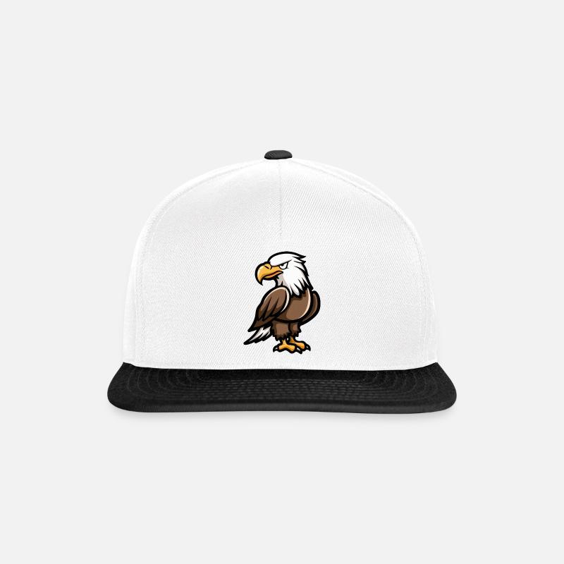 Adler Comic - Snapback Cap - Weiß/Schwarz