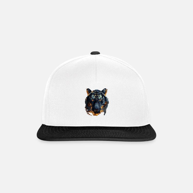 Majestic Tiger - Snapback Cap - white/black