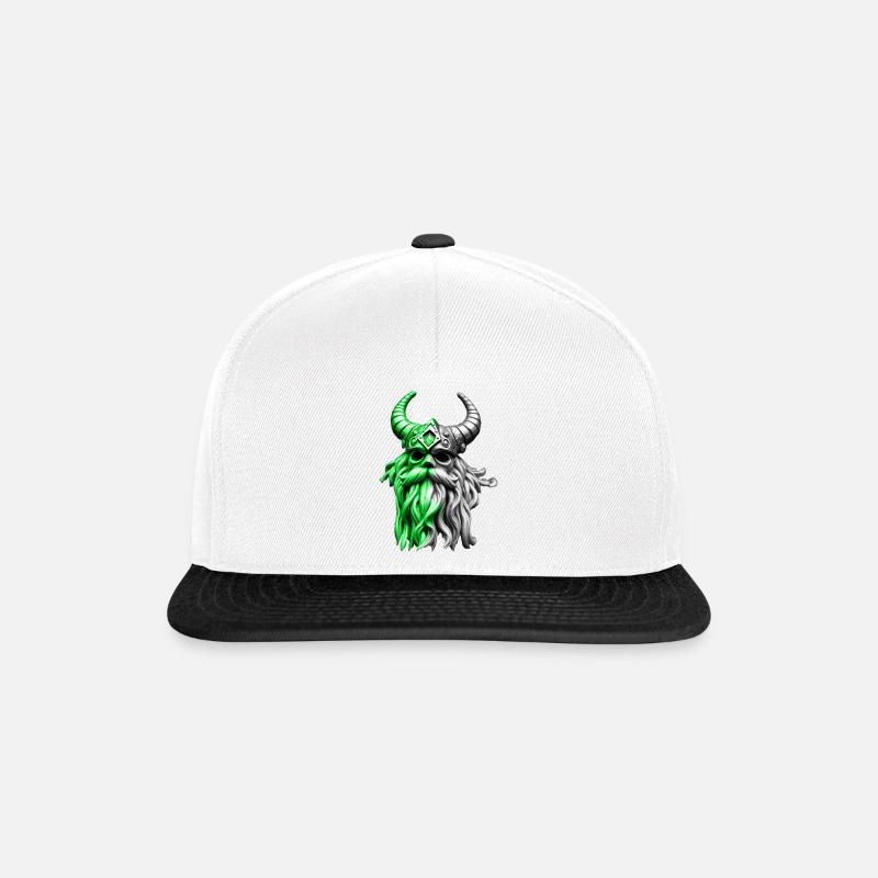 Ragnar Green - Snapback Cap - white/black