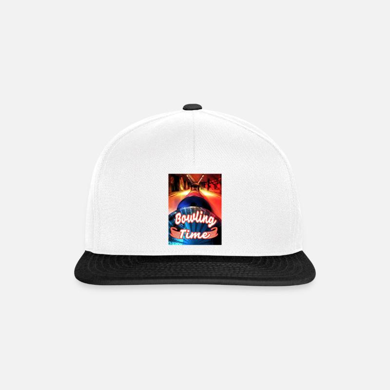 Son heure de bowling - Casquette snapback - blanc/noir