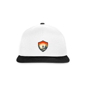 Trailrunner – Lauf frei durch die Natur - Snapback Cap - Weiß/Schwarz - Vorne
