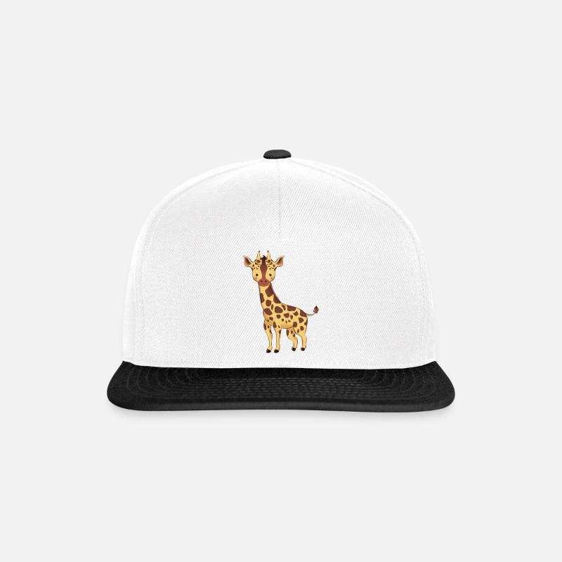 Giraffe - Snapback Cap - white/black