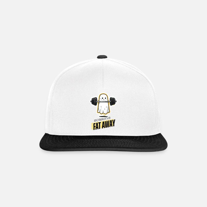 Fat Away Ghost - Snapback Cap - white/black
