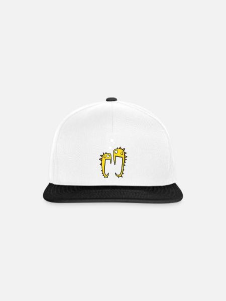 seepferdchen - Snapback Cap - Weiß/Schwarz