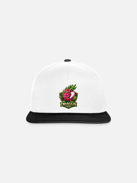 Drachenfrucht-Energetisches Maskottchen - Snapback Cap - Weiß/Schwarz