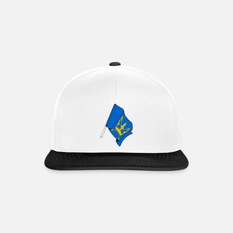 Suffolk Flag - Snapback Cap - white/black