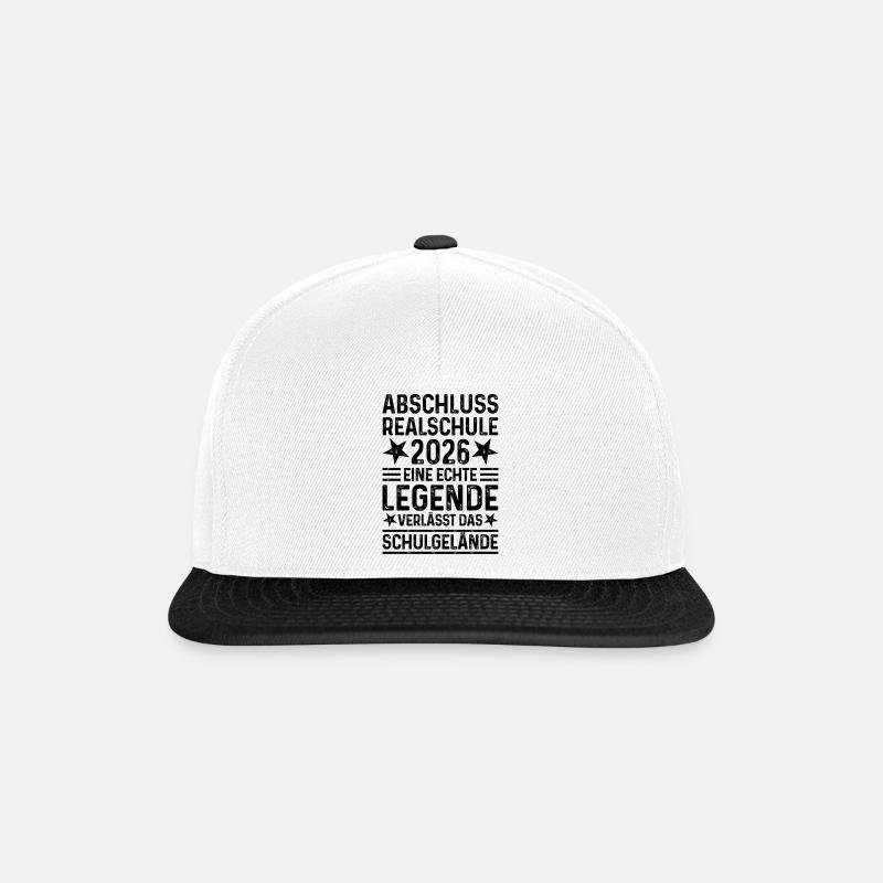 Laurea 2026 Realschule Laurea 2026 - Snapback Cap - bianco/nero