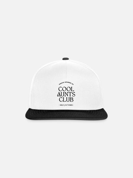 Cool Aunts Club - Snapback Cap - Weiß/Schwarz