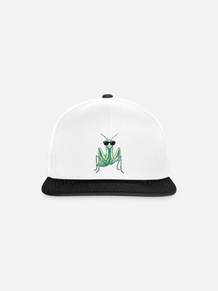 Gottesanbeterin Kung Fu Kampfkunst - Snapback Cap - Weiß/Schwarz