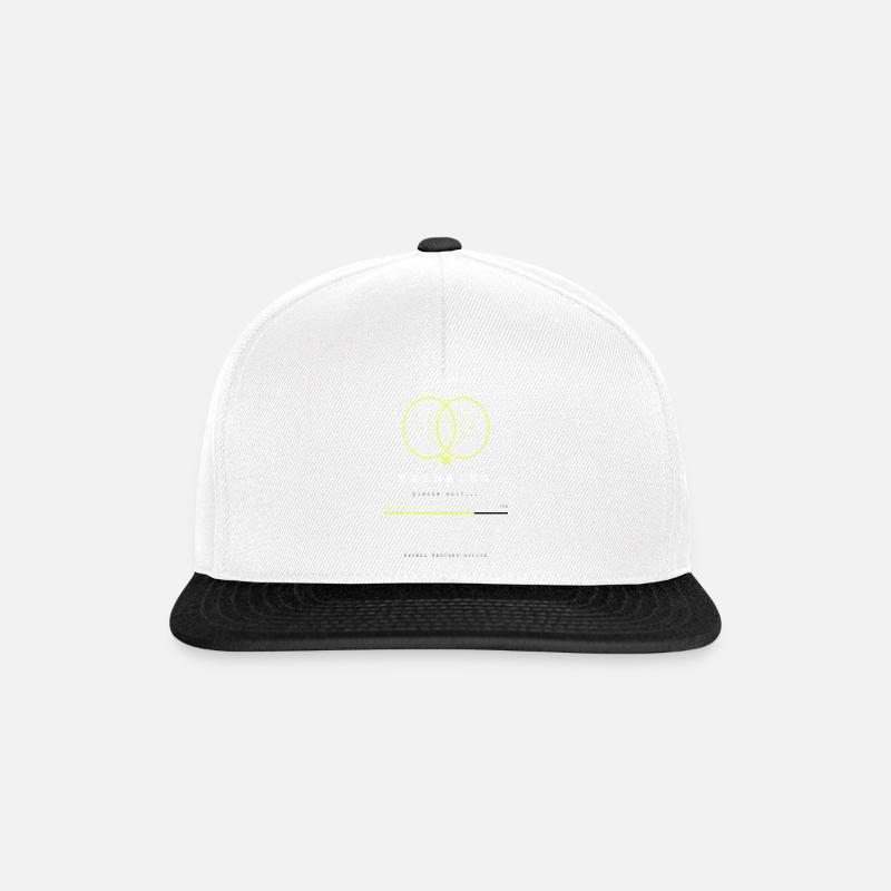 BRAIN.EXE LÄDT - Snapback Cap - Weiß/Schwarz