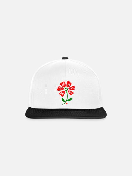 Mama 2026 - Snapback Cap - Weiß/Schwarz