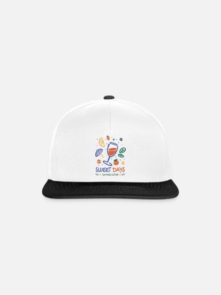 Schorle Sommer - Snapback Cap - Weiß/Schwarz