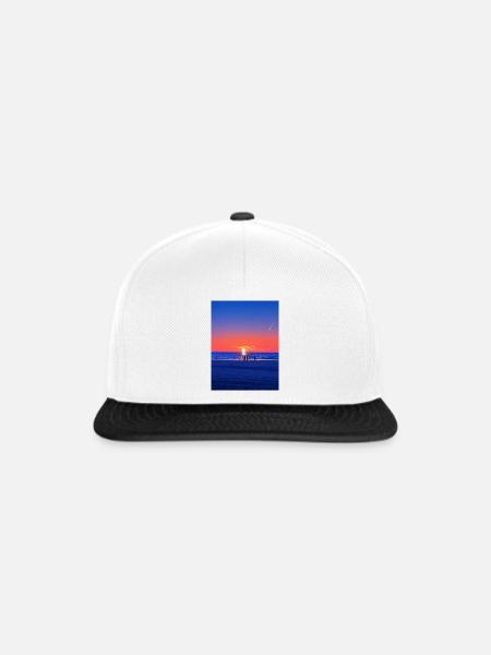 Sunset in netherland - Snapback Cap - Weiß/Schwarz
