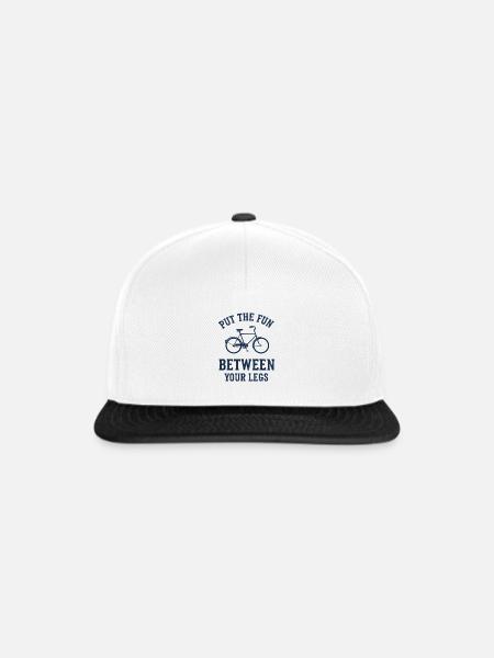 Put the fun... - Snapback Cap - Weiß/Schwarz