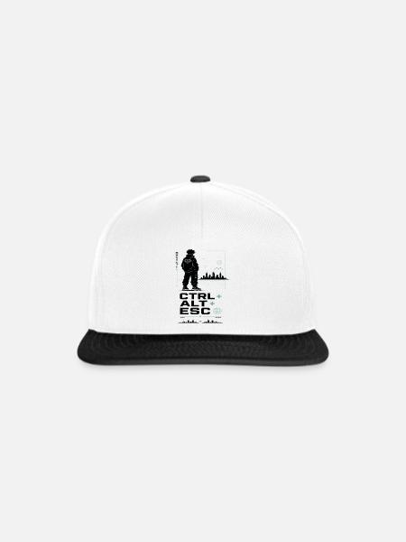 Ctrl Alt ESC Neoncity - Snapback Cap - Weiß/Schwarz