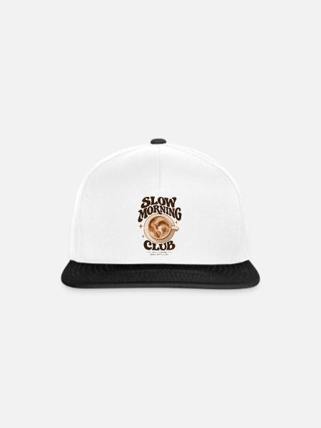 Slow Morning Club - Snapback Cap - Weiß/Schwarz
