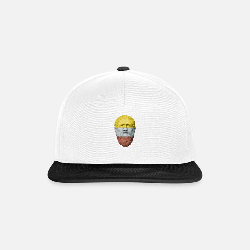 Plato - Snapback Cap - white/black