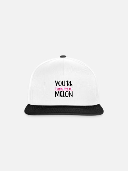 You're one in a melon - Snapback Cap - Weiß/Schwarz