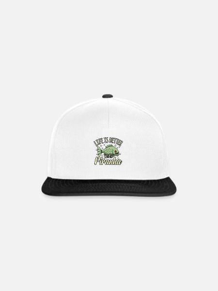 Piranha - Snapback Cap - Weiß/Schwarz