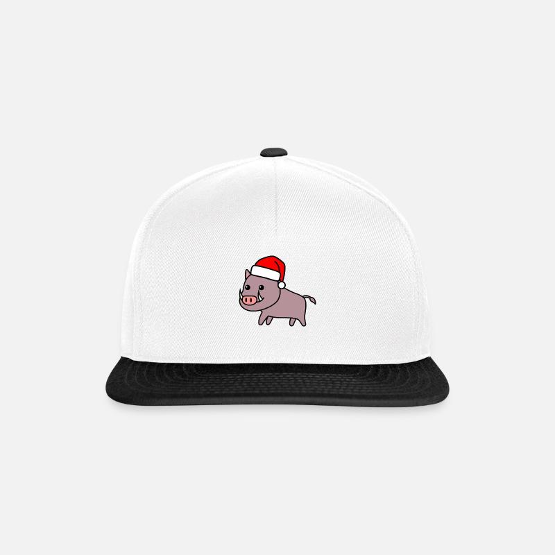 Wild Boar Comic Noël Noël - Casquette snapback - blanc/noir