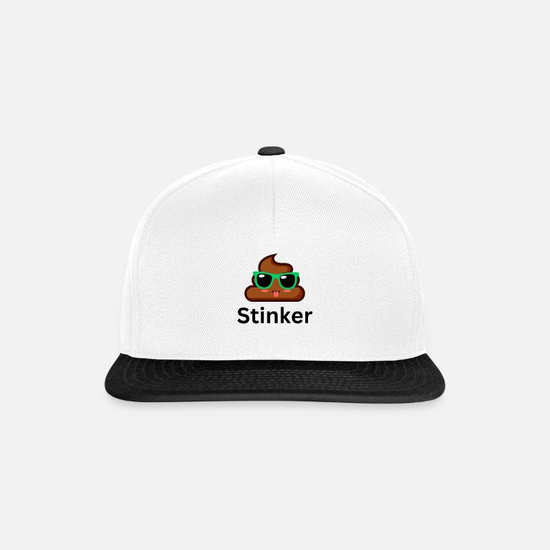 Stinky! Phew, you stink! Gift - Snapback Cap - white/black