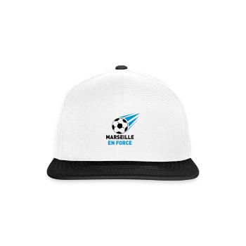 Marseille en Force - Casquette snapback - blanc/noir - Devant