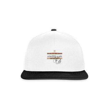 Fühlt euch geehrt Gaming / Gamer Geburtstags - Snapback Cap - Weiß/Schwarz - Vorne