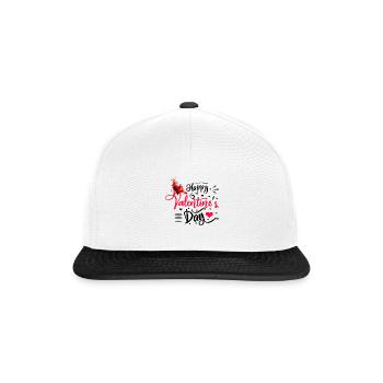 valentine's day - Casquette snapback - blanc/noir - Devant