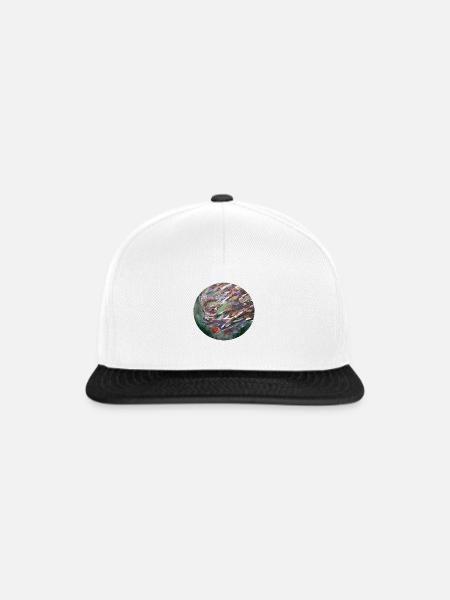 Gesicht Wald - Snapback Cap - Weiß/Schwarz