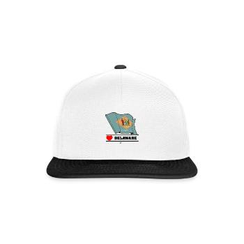 Hinweis Delaware Herz DELAWARE - Snapback Cap - Weiß/Schwarz - Vorne