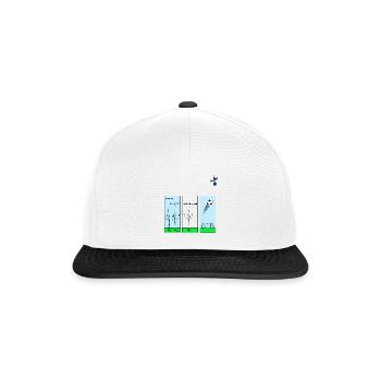Its a bird, Its a plane, No its Timos ball - Snapback Cap - white/black - Front