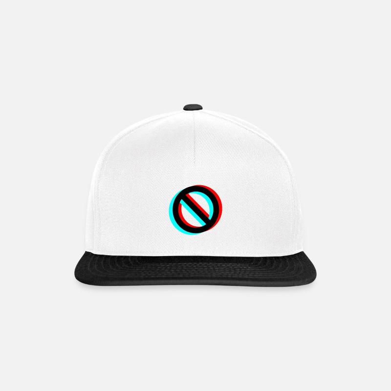 STOP - Snapback Cap - white/black