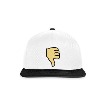 2541614 15419361 pouce - Casquette snapback - blanc/noir - Devant