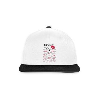 Bachelorette party Embrasser ou couper - Casquette snapback - blanc/noir - Devant