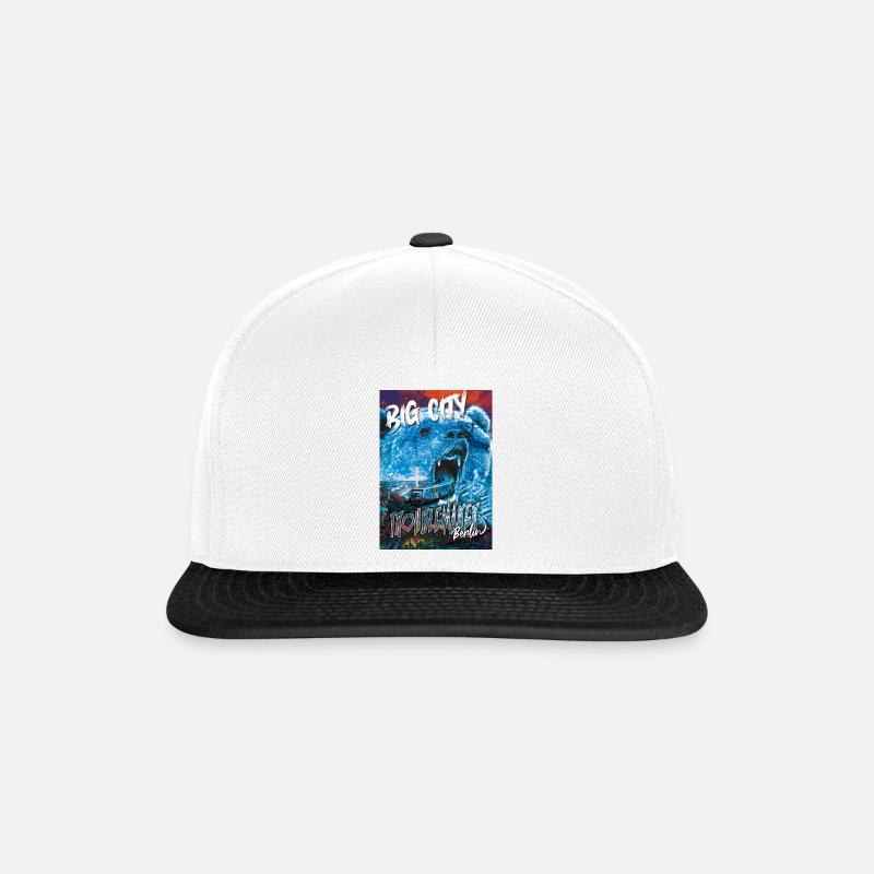 Berlin - Snapback Cap - Weiß/Schwarz