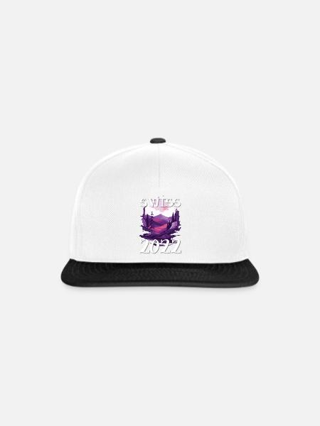 Swiss 2022 - Snapback Cap - Weiß/Schwarz