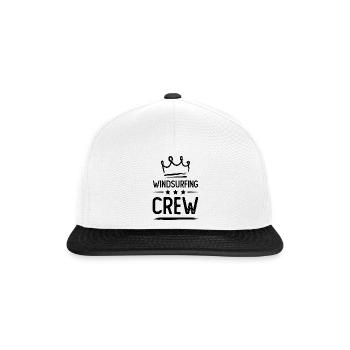 Équipage de planche à voile - Casquette snapback - blanc/noir - Devant