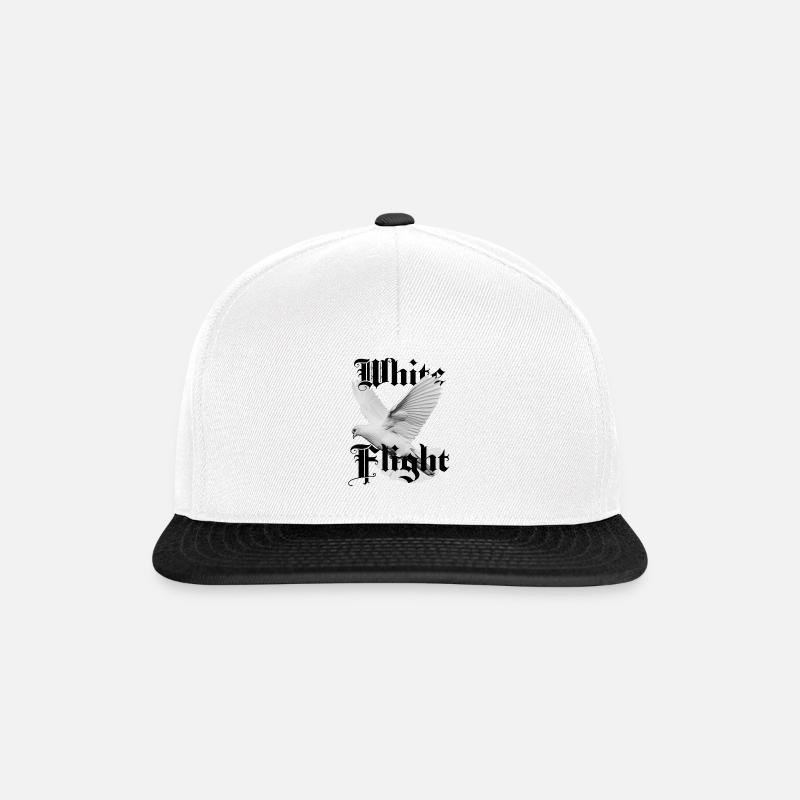 Vol blanc - Casquette snapback - blanc/noir