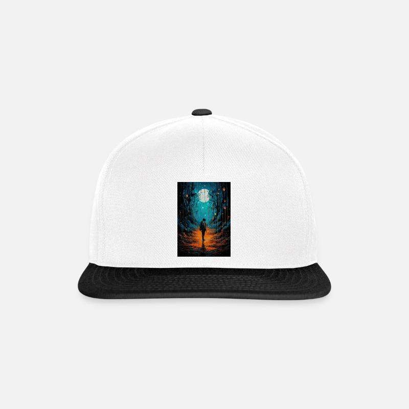 Poetic scene and science fiction - Snapback Cap - white/black