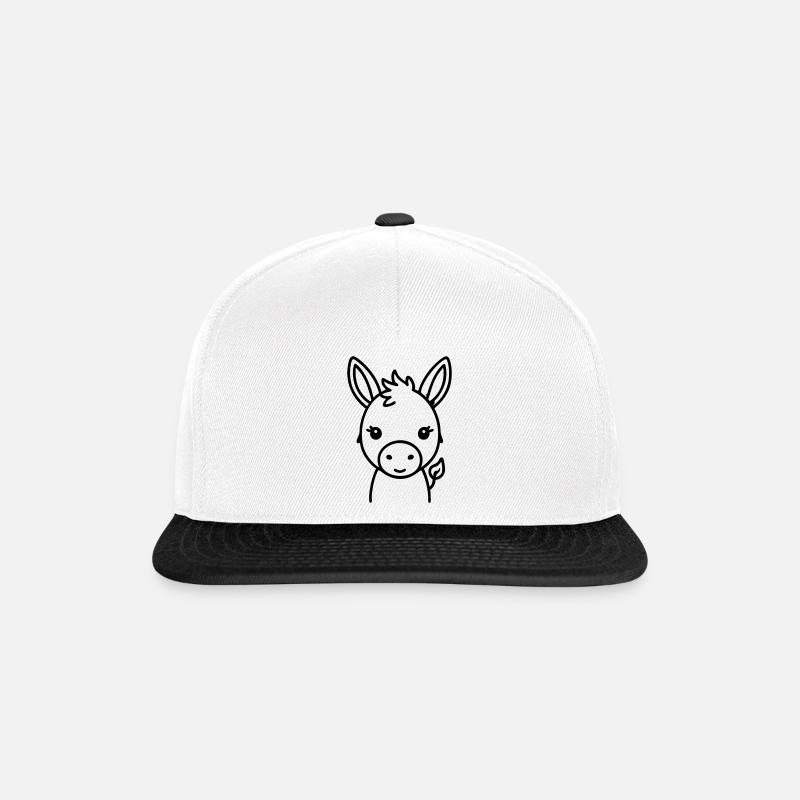 Donkey Donkey - Snapback Cap - white/black