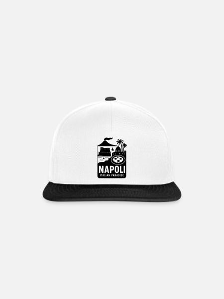 neapel napoli - Snapback Cap - Weiß/Schwarz