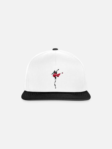 Gitarrist - Snapback Cap - Weiß/Schwarz