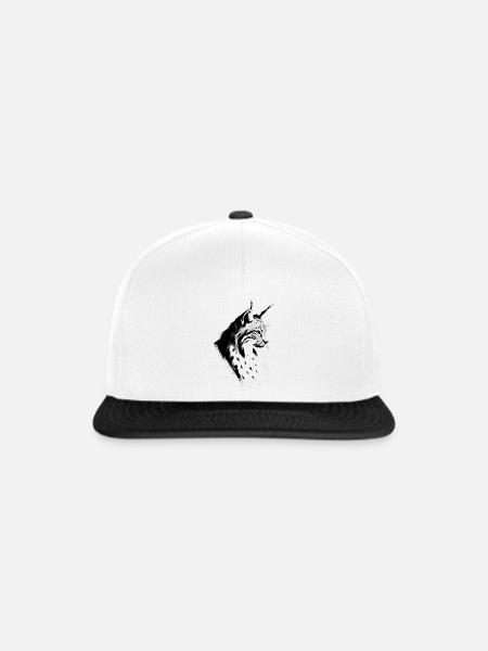 Luchs - Snapback Cap - Weiß/Schwarz