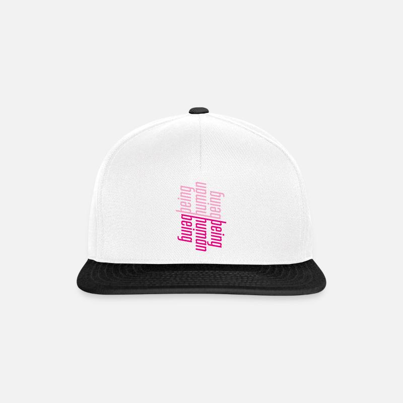ThinkBick_being_human_being_2026 - Casquette snapback - blanc/noir
