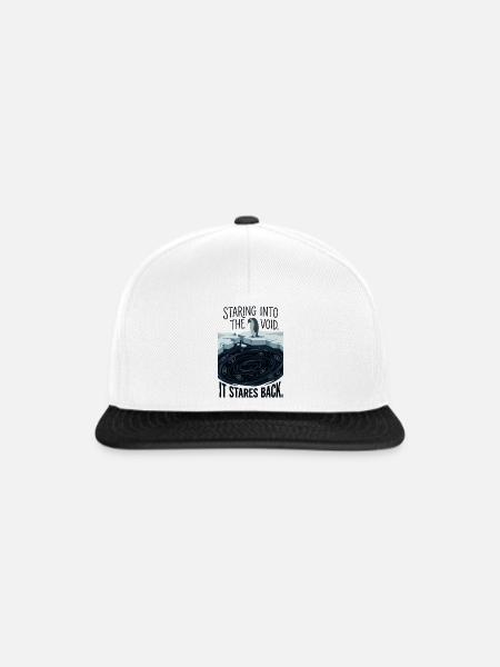 In Den Abgrund Starren - Snapback Cap - Weiß/Schwarz