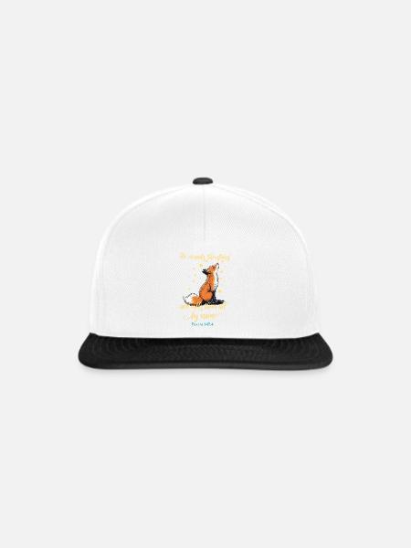 Fuchs Christliches Zitat - Snapback Cap - Weiß/Schwarz